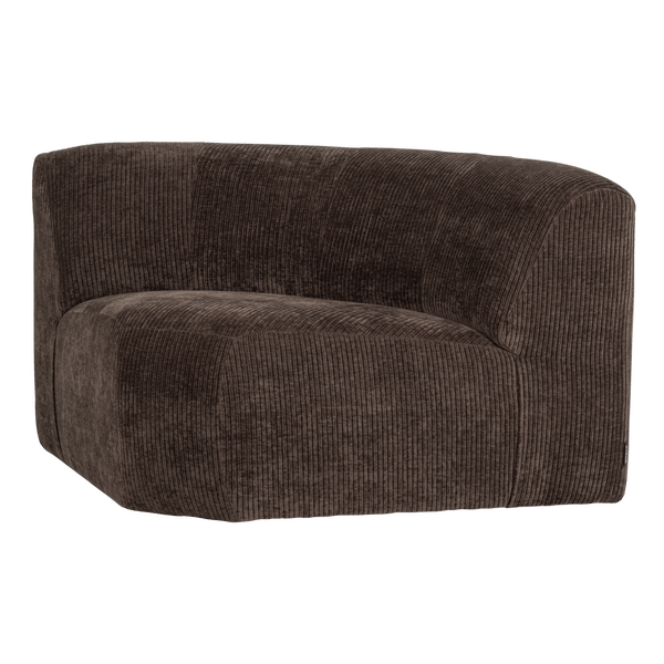 Image de MOJO BASE ÉLÉMENT DE COIN ROND TISSU CÔTELÉ BRUN [fsc]
