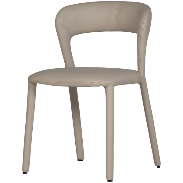 Image of NOBLE DINING CHAIR LEATHERLOOK BEIGE