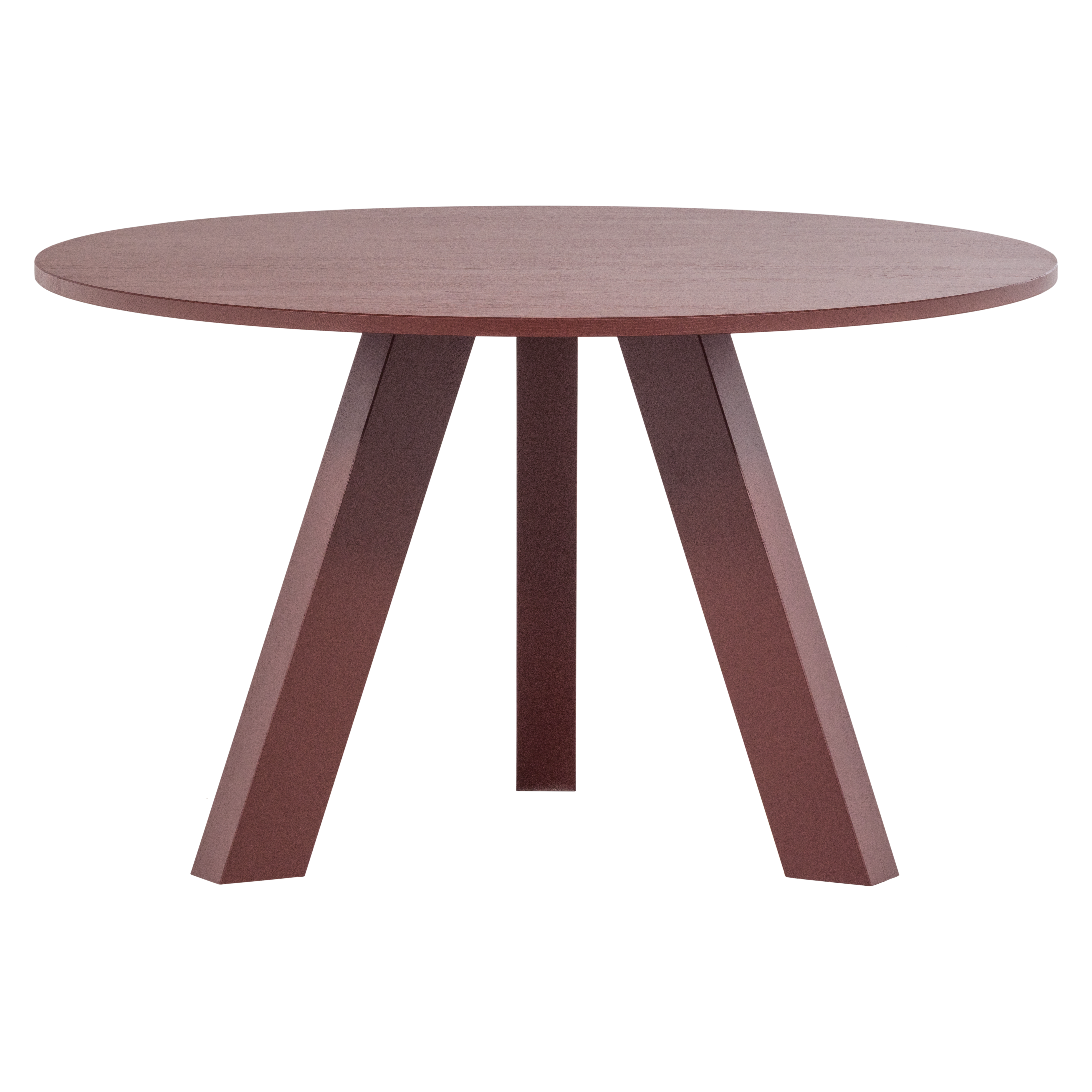 375419-BR_01_VS_ES_Rhonda_eettafel_O129cm_eiken_bordeauxrood_F1.png?auto=webp&format=png&width=1500&height=1500