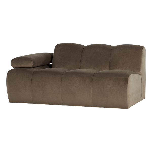 Image of MOJO 1,5-SEATER ELEMENT ARM LEFT VELVET TAUPE [fsc]