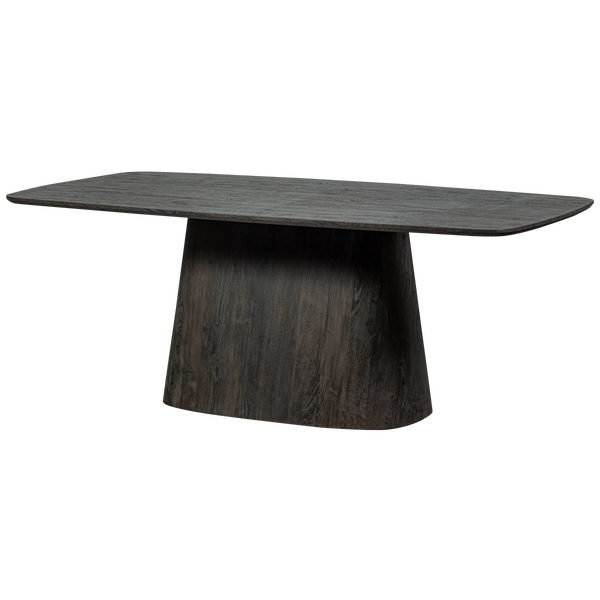 Image of LEAH DINING TABLE MDF DARK BROWN 200x105CM
