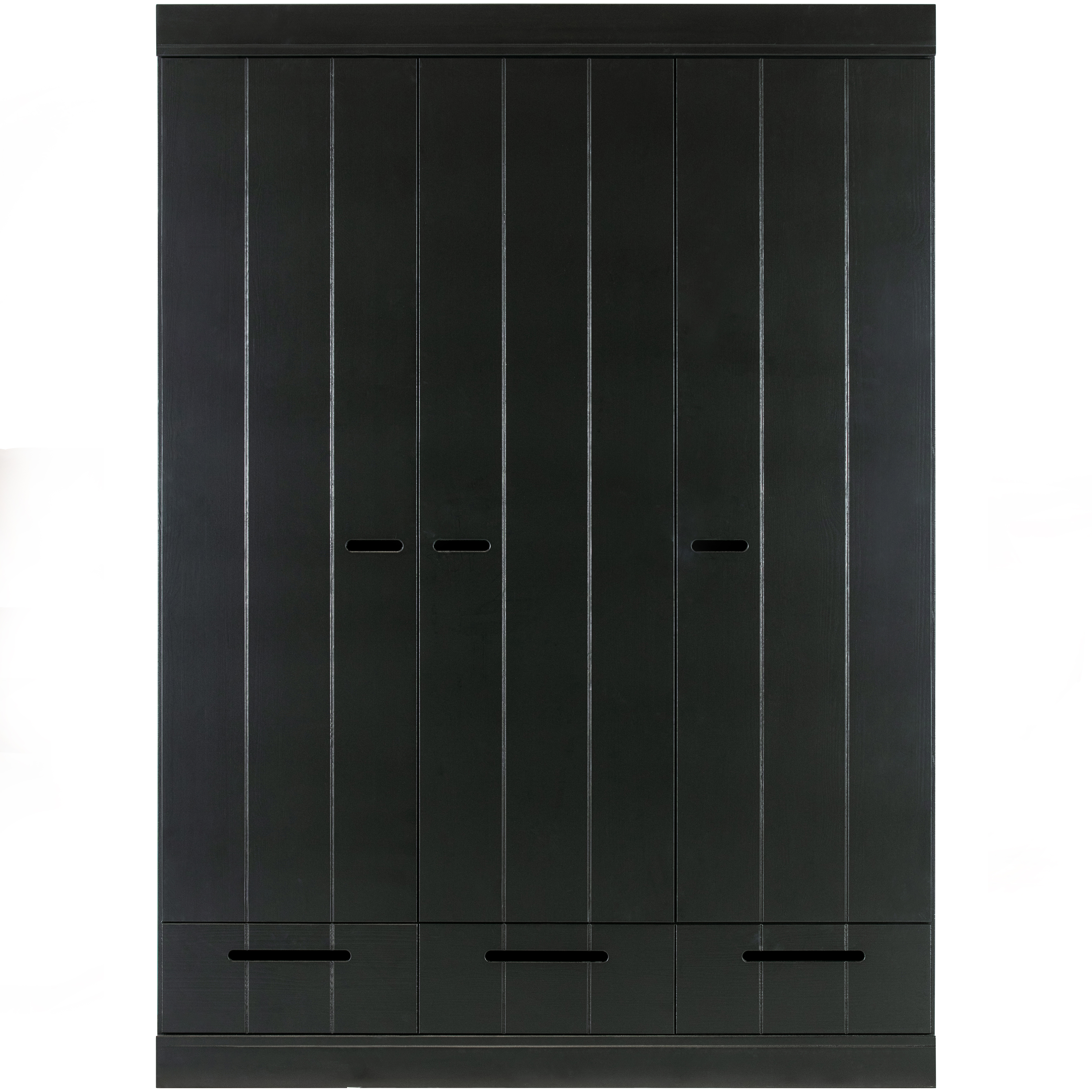 3-türiger Kleiderschrank mit Schublade