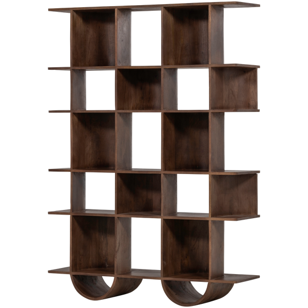 Image of SINNE BOOKSHELF WOOD WALNUT 180x130CM