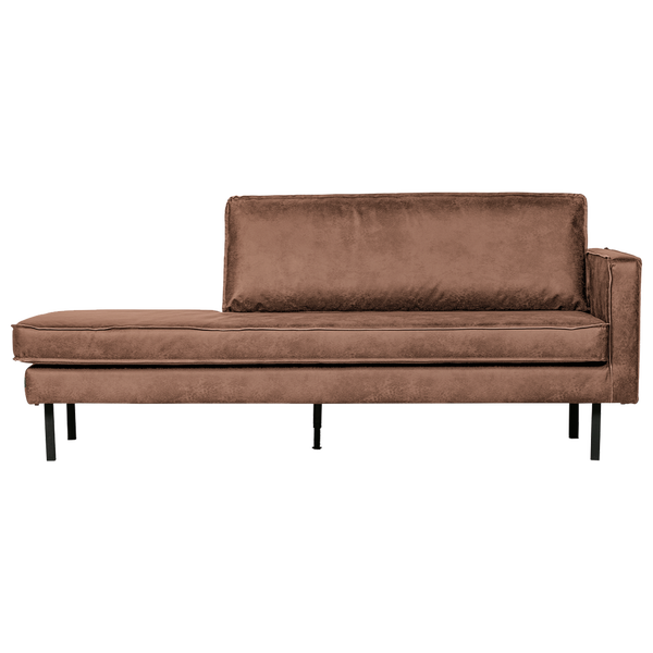 Image of RODEO DAYBED RIGHT ECO LEATHER COGNAC