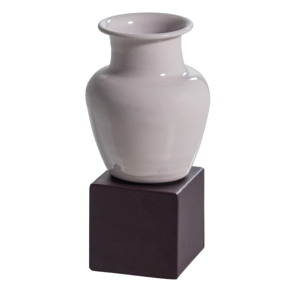 Image de NUMO SET DÉCORATION MURALE VASE/CUBE 21X10 CM MÉTAL VIOLET