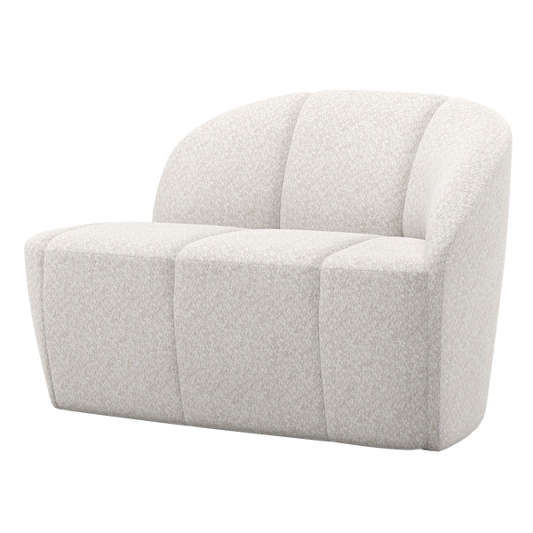 Image of MOJO 2-SEATER BENCH RIGHT WOOLLY ECRU