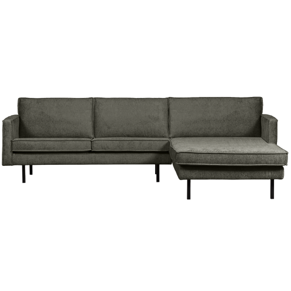 Afbeelding van RODEO CHAISE LONGUE BANK RECHTS STRUCTURE VELVET FROST