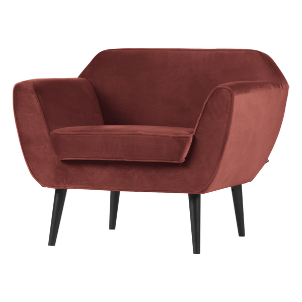 Image de ROCCO FAUTEUIL VELOURS ROUGE BORDEAUX [fsc]