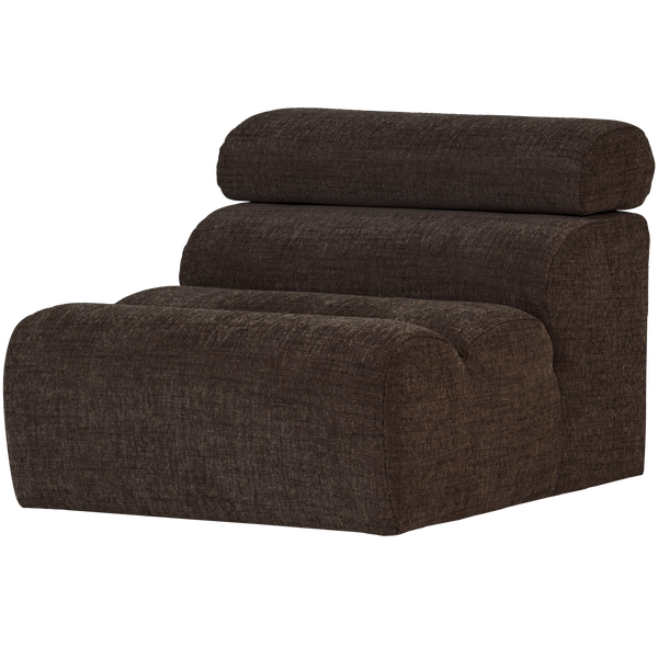 Image of NOVI 1-SEATER ELEMENT DARK BROWN MELANGE