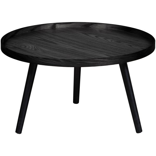 Image of MESA SIDETABLE L WOOD BLACK 34xØ60 [fsc]