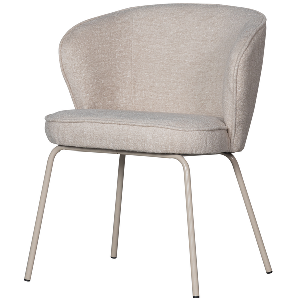 Image of ADMIT DINING CHAIR  WOOLLY WOVEN PEBBLE