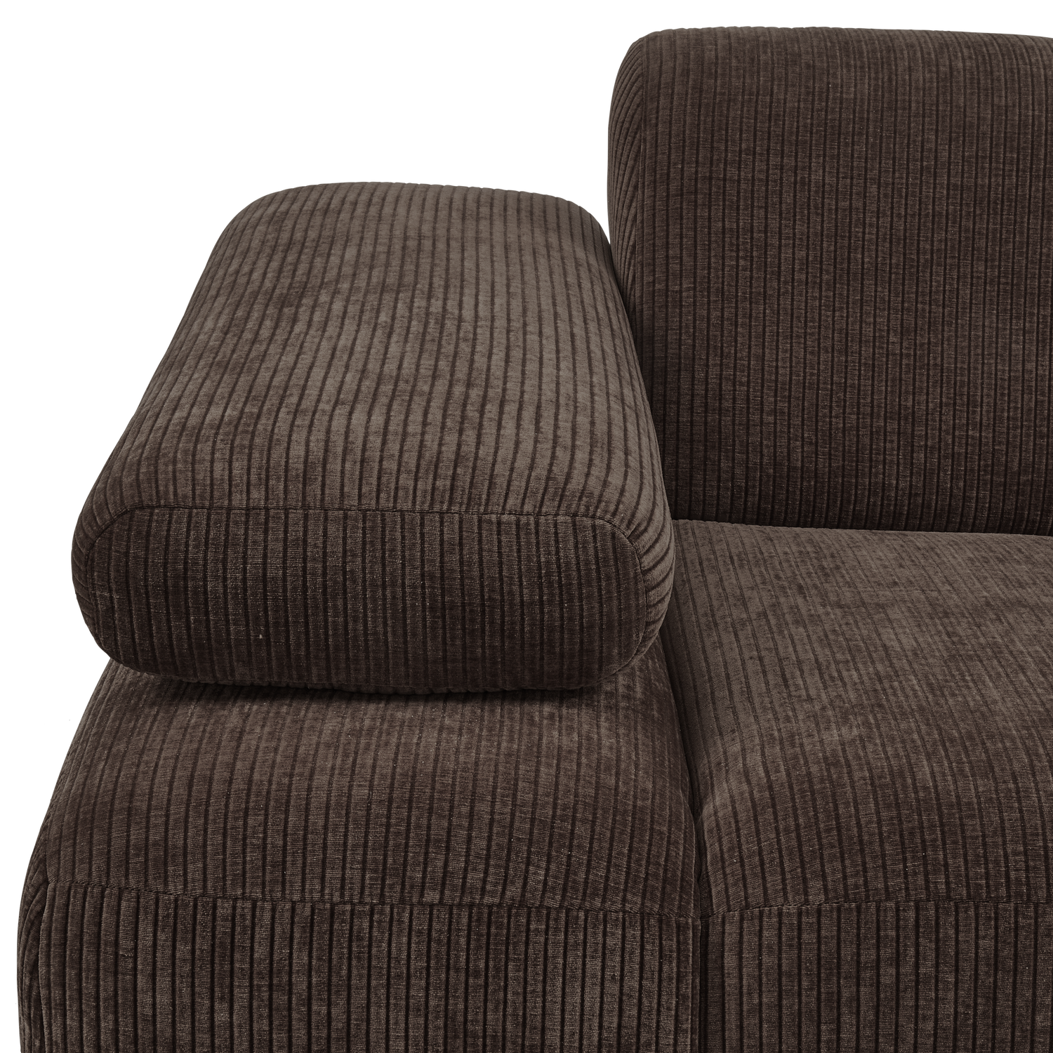 377452-B-01_VS_WE_Mojo_1_zits_met_arm_links_geweven_ribstof_bruin_detail.png?auto=webp&format=png&width=1500&height=1500