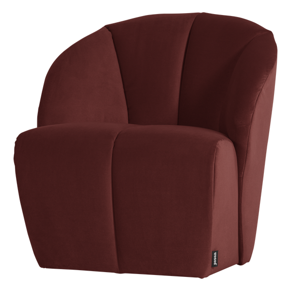 Image of MOJO SWIVEL ARMCHAIR VELVET CHESTNUT BROWN [fsc]
