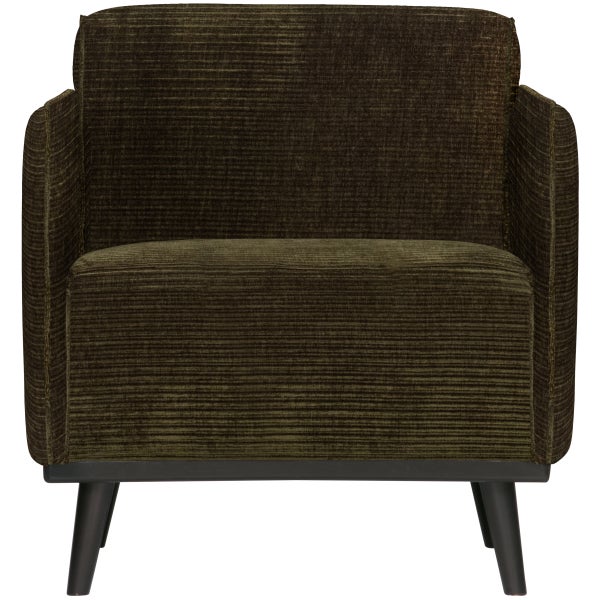 Afbeelding van STATEMENT FAUTEUIL MET ARM RIBSTOF WARM GROEN