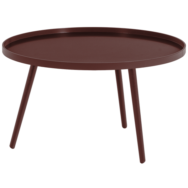 Afbeelding van MESA BIJZETTAFEL XL 39XØ78 CM HOUT BORDEAUXROOD [fsc]