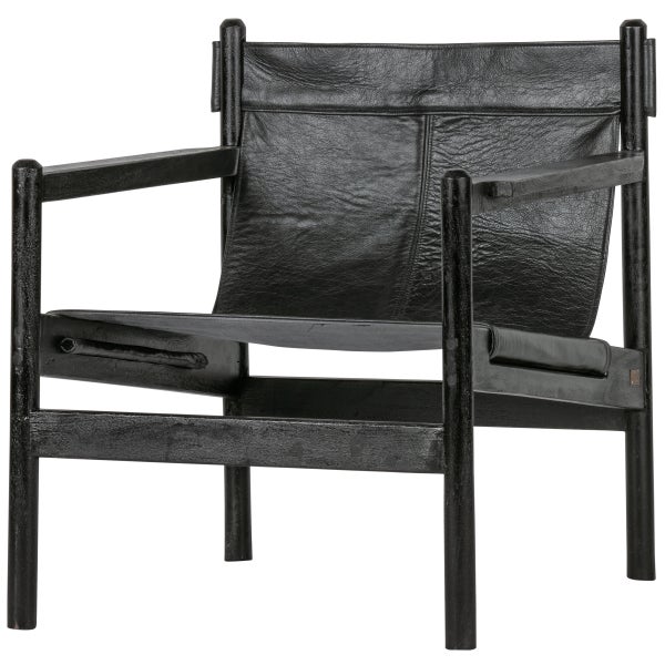Image of CHILL ARMCHAIR LEATHER BLACK