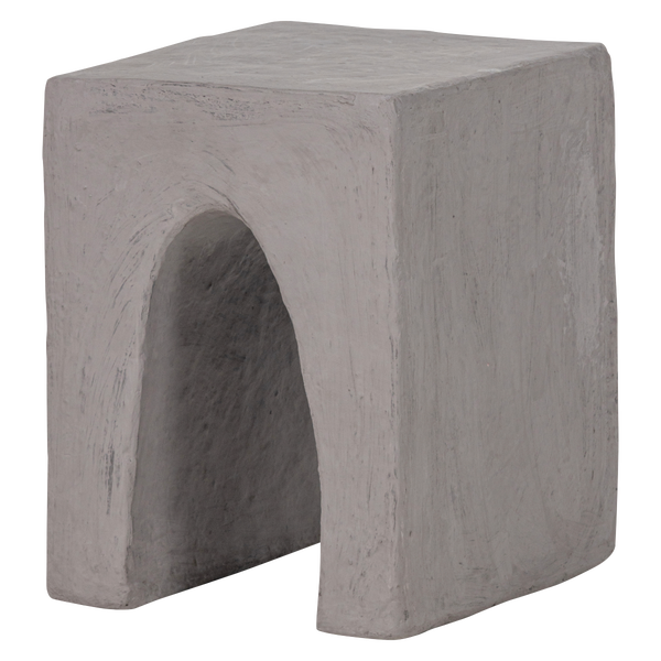 Image of TOVI SIDE TABLE PAPIER MACHE GREY