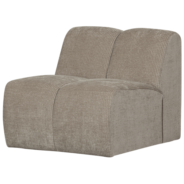 Image of MOJO 1-SEATER WOVEN RIB FABRIC DARK SAND