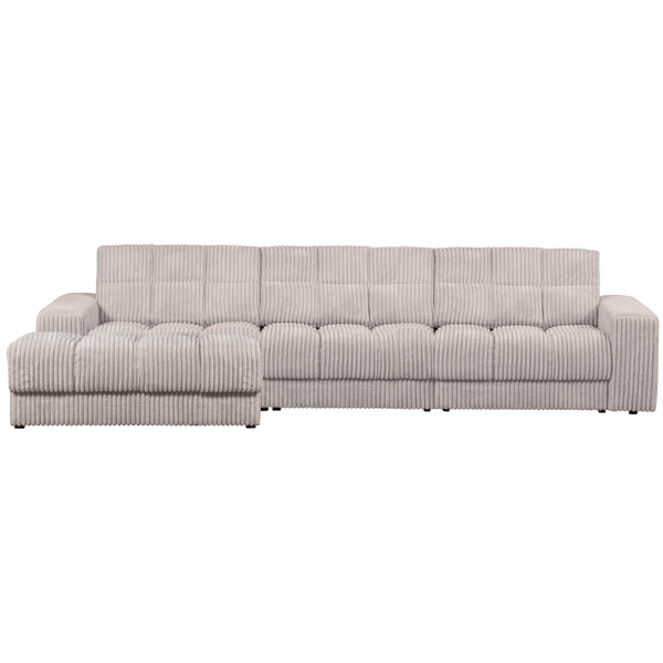 Image of SECOND DATE CHAISE LONGUE LEFT RIBCORD NATURAL