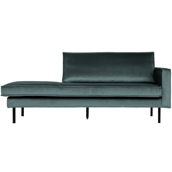 Afbeelding van RODEO DAYBED RECHTS VELVET GROENBLAUW