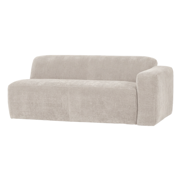 Image de MOJO BASE ÉLÉMENT 2 PLACE BRAS DROITE TISSU RIB ECRU [fsc]