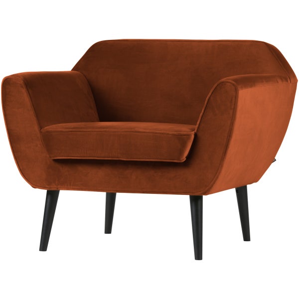 Image of ROCCO ARM CHAIR VELVET RUST