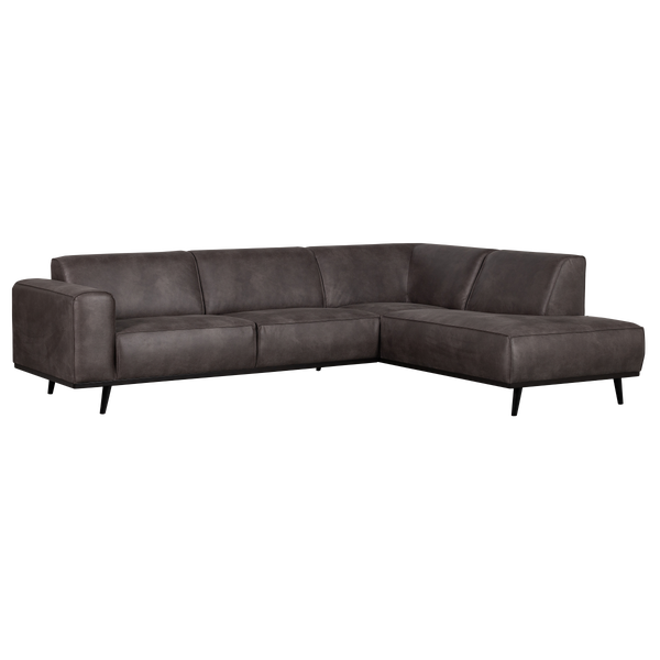 Image of STATEMENT CORNER SOFA RIGHT DARK GREY