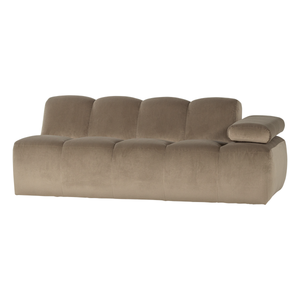 Image of MOJO 2-SEATER ELEMENT ARM RIGHT VELVET KHAKI [fsc]