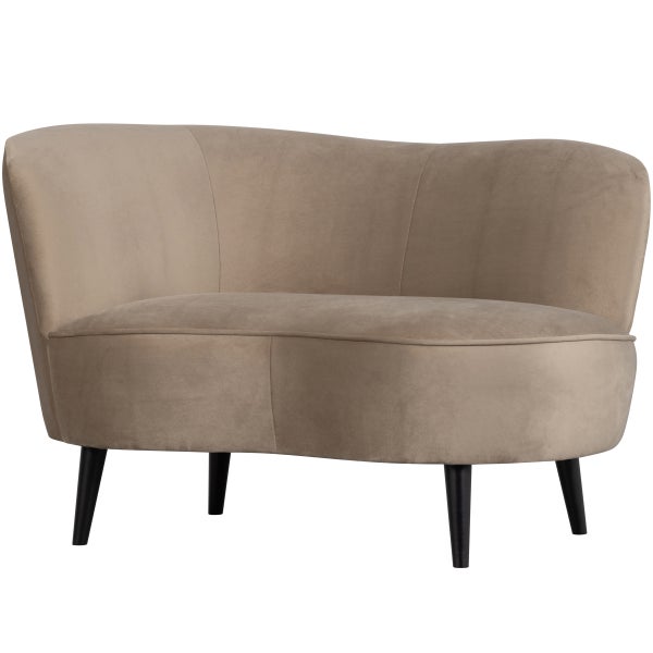 Image of SARA LOUNGE ARMCHAIR LEFT VELVET KHAKI
