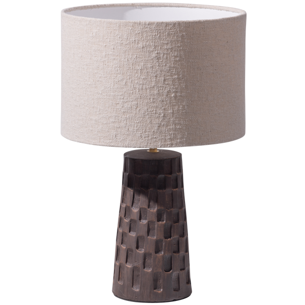 Image of LOAF TABLE LAMP TERRACOTTA NATURAL
