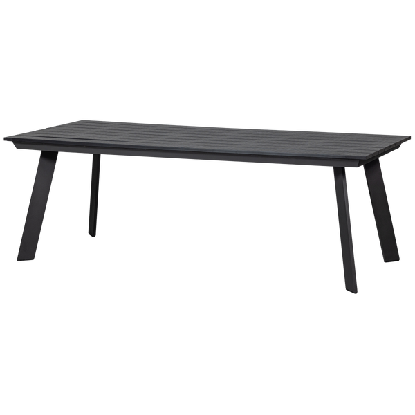 Image of VEERLE DINING TABLE ALUMINIUM/POLYWOOD ANTHRACITE 100x220CM