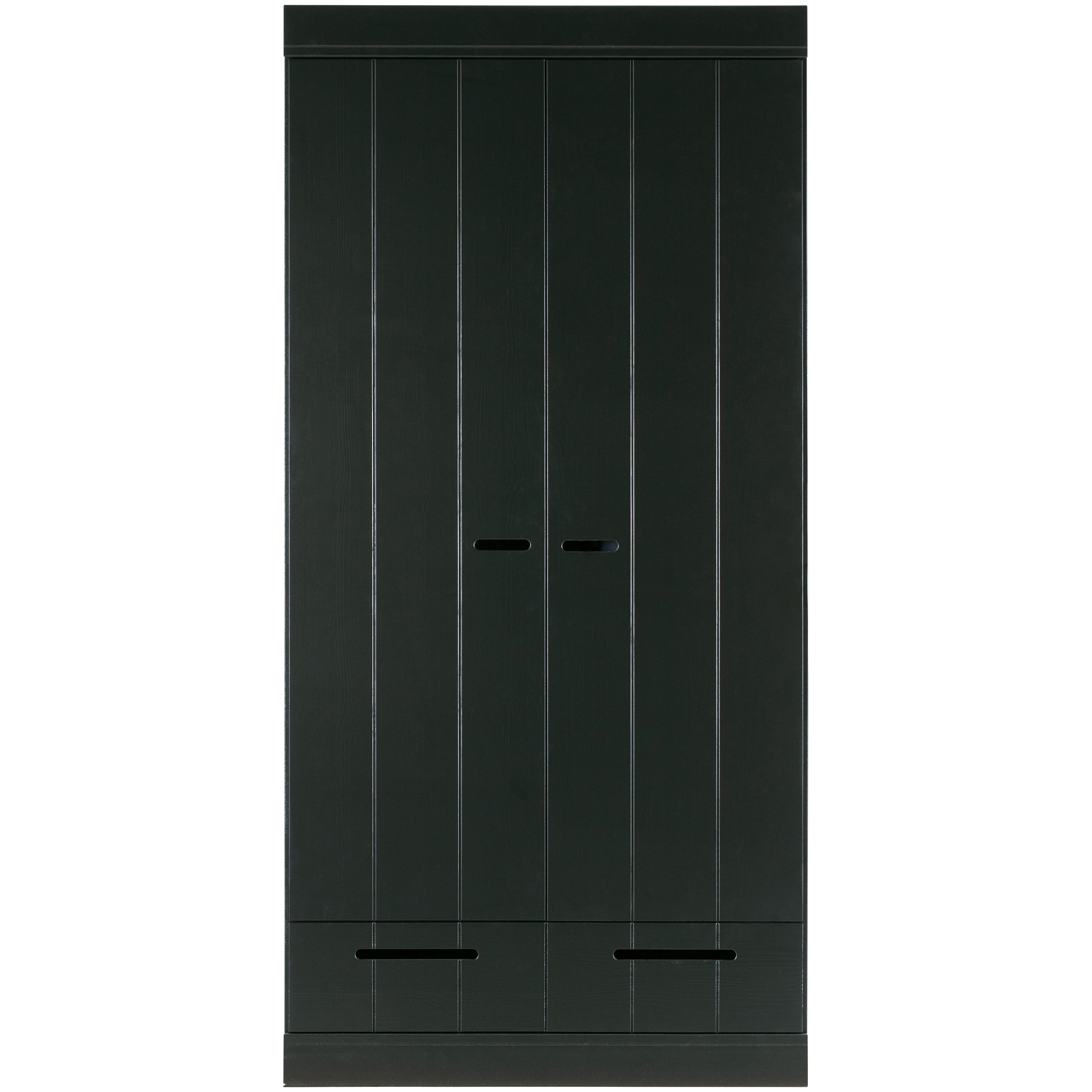 2-türiger Kleiderschrank mit Schublade