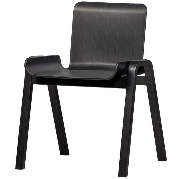 Image of MOLLY CHAIR PP/PLYWOOD BLACK