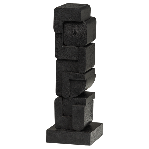 Image of ISAN SCULPTURE ORNAMENT WOOD BLACK