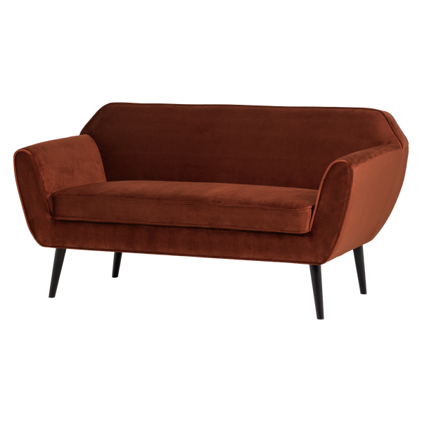 Image of ROCCO SOFA 150 CM VELVET RUST BROWN [fsc]