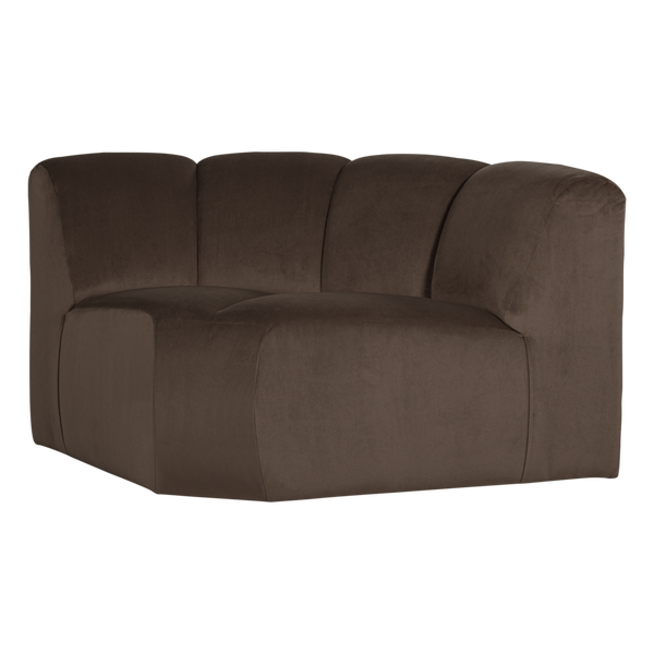 Image of MOJO CORNER ELEMENT ROUND VELVET BROWN [fsc]