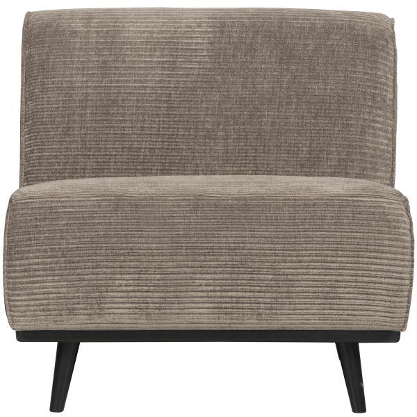 Afbeelding van STATEMENT 1-ZITS ELEMENT RIBSTOF KLEIGRIJS