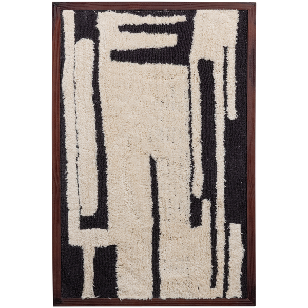 Image of ANKA WALL DECO COTTON BLACK/WHITE