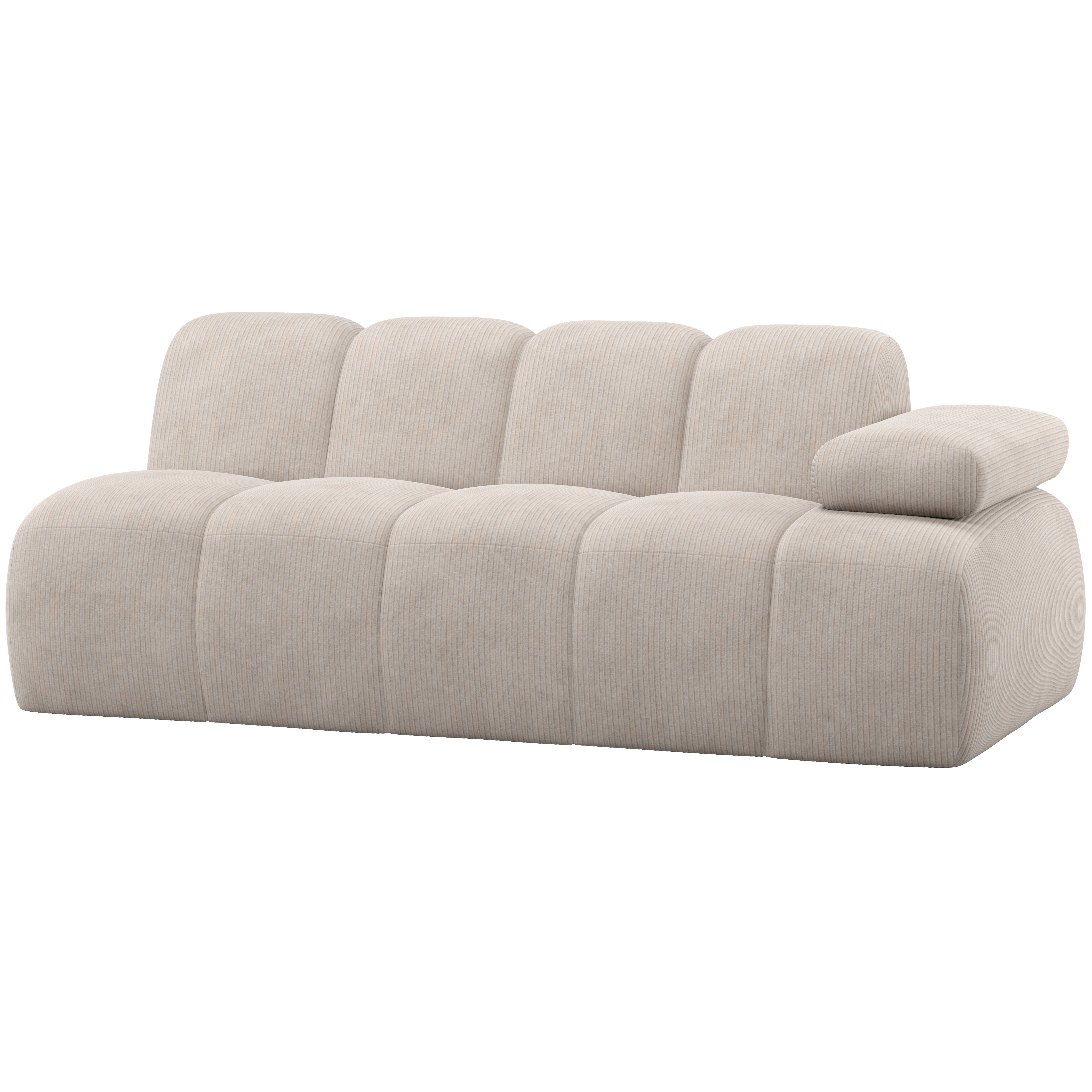 2-Sitzer-Element mit Arm rechts