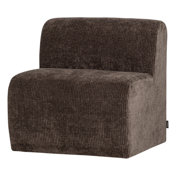 Image of MOJO BASE DINING BENCH 84 CM WITH BACK RIB BROWN [fsc]