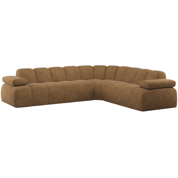 Image of MOJO CORNER SOFA RIGHT WOOLLY HONEY YELLOW