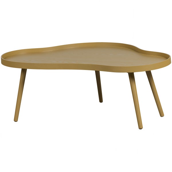 Image of MAE SIDE TABLE ORGANIC OBLONG WOOD ALPACA