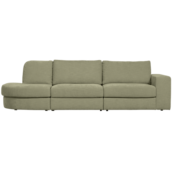Image of FAMILY 2,5-SEATER SOFA ROUNDED LEFT GREEN