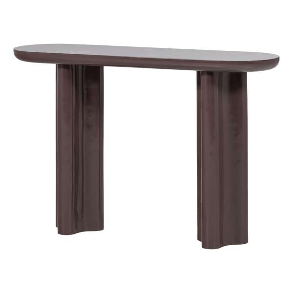 Bild von EVARA BEISTELLTISCH HOLZ HOCHGLANZ DUNKELBRAUN [fsc]