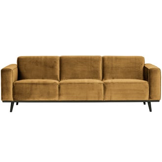 STATEMENT 3-SEATER 230 CM VELVET HONEY YELLOW