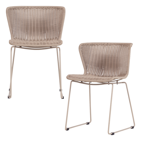 Image de WINGS GARDEN CHAIR SABLE - SET DE 2