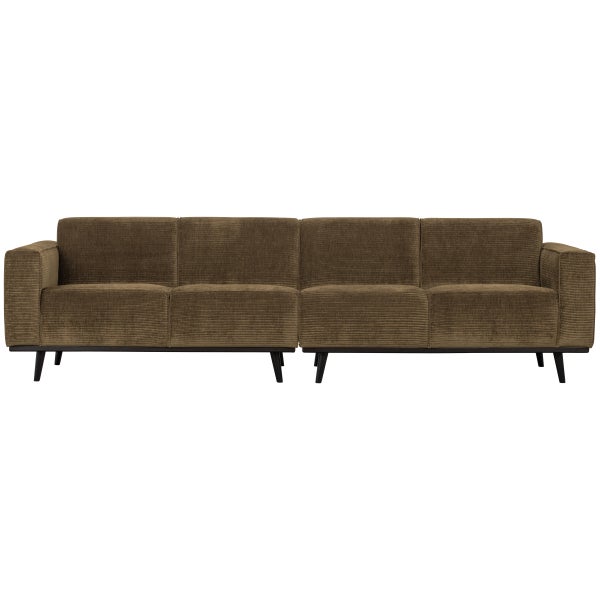 Afbeelding van STATEMENT 4-ZITS BANK 280 CM RIBSTOF OLIJFGROEN