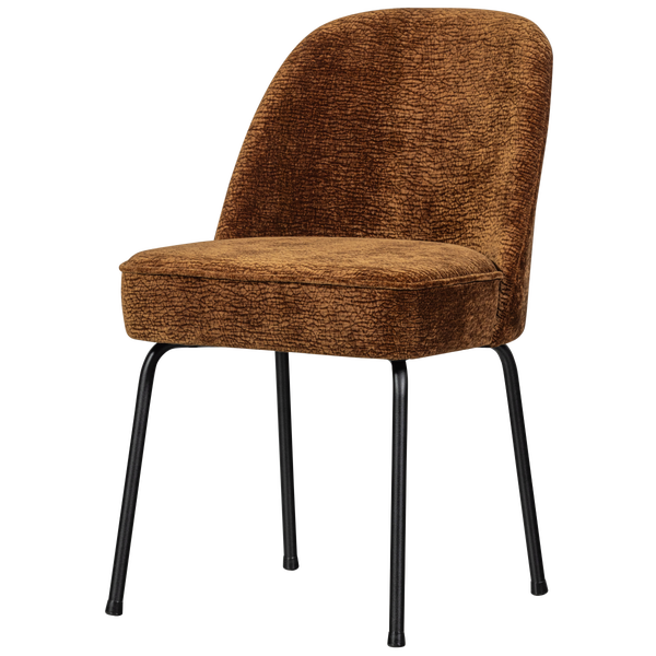 Image de VOGUE CHAISE DE SALLE À MANGER 3D CHENILLE BRUN MOYEN