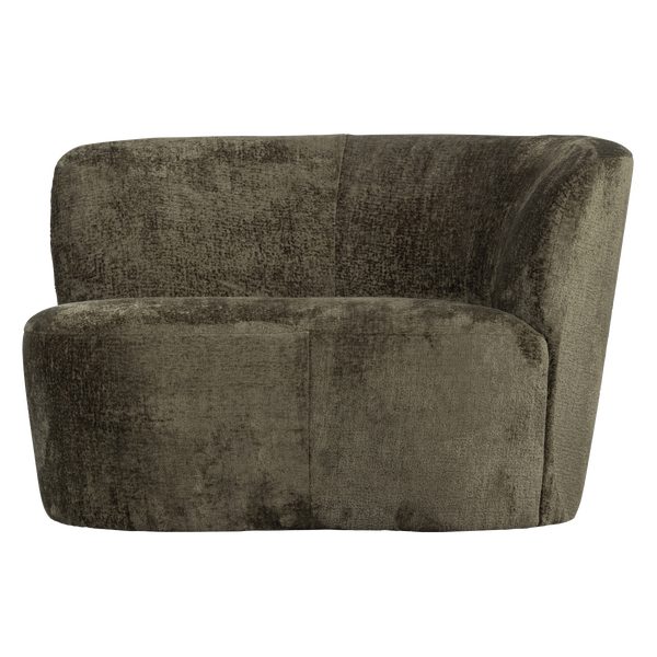 Image of STONE SMALL SOFA RIGHT WARM GREEN [fsc]