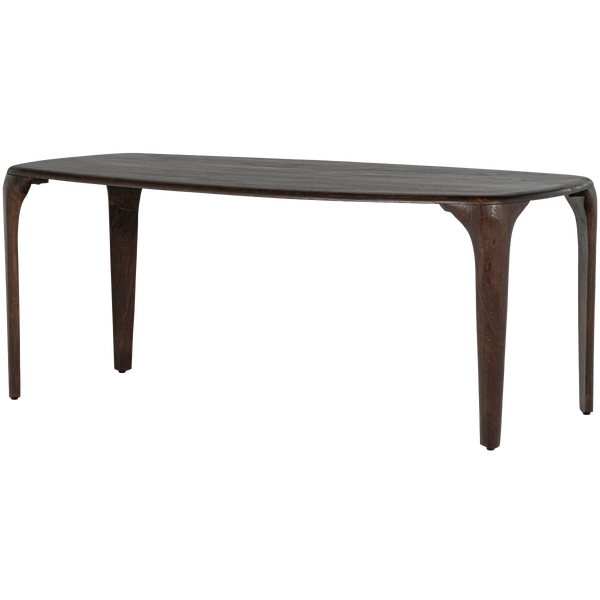 Image of FIORE DINING TABLE MANGO WOOD DARK BROWN 190x95 CM